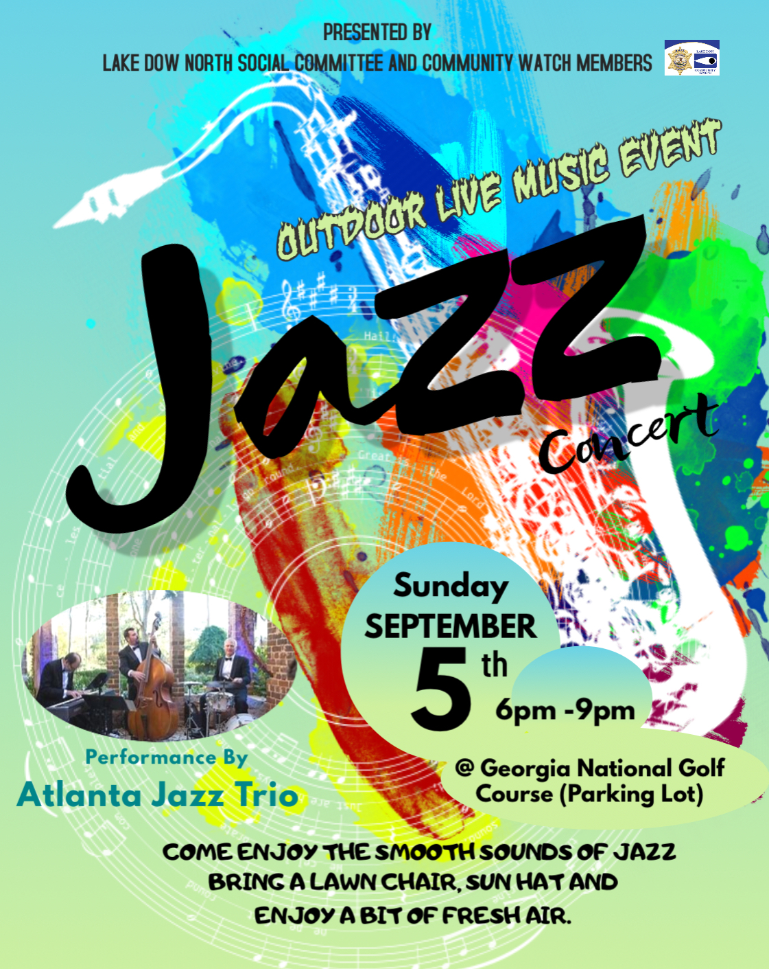 Live Jazz Concert Featuring The Atlanta Jazz Trio